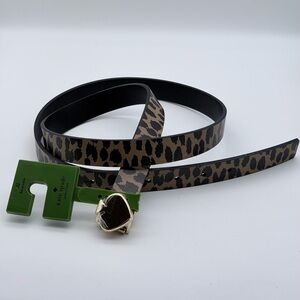 NWT Kate Spade Reversible Calf Leather Animal Print Belt XL